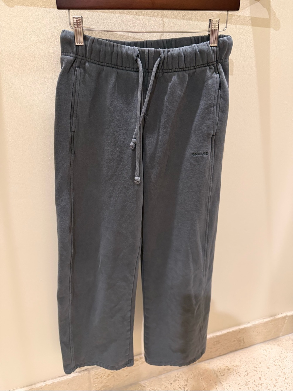 Garage dark green Drawstring Sweatpants